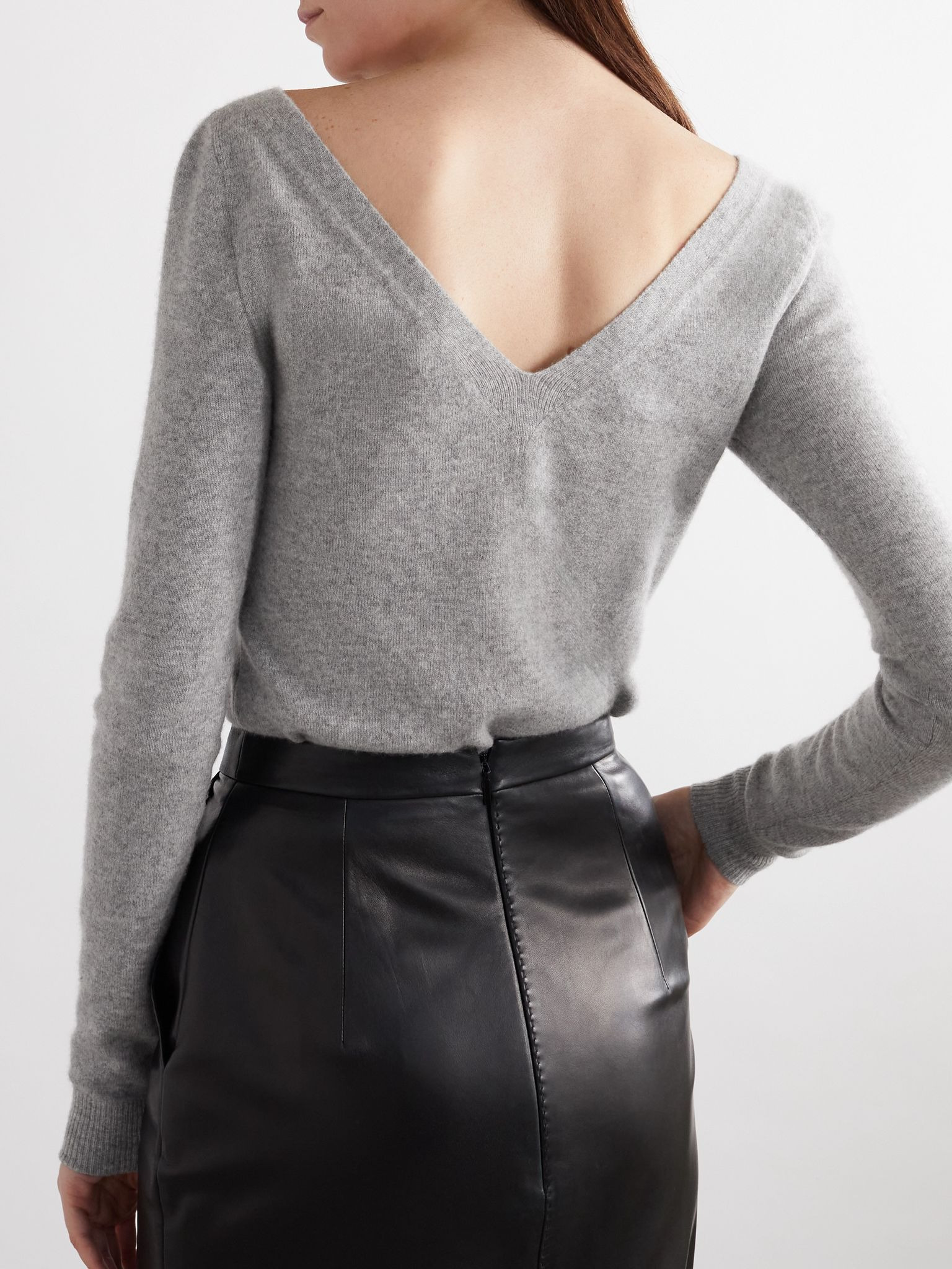 Cashmere sweater Light gray - 3