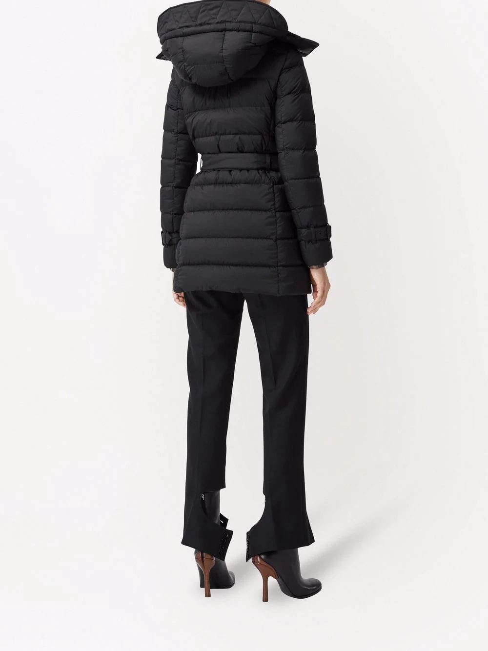 detachable-hood padded coat - 4