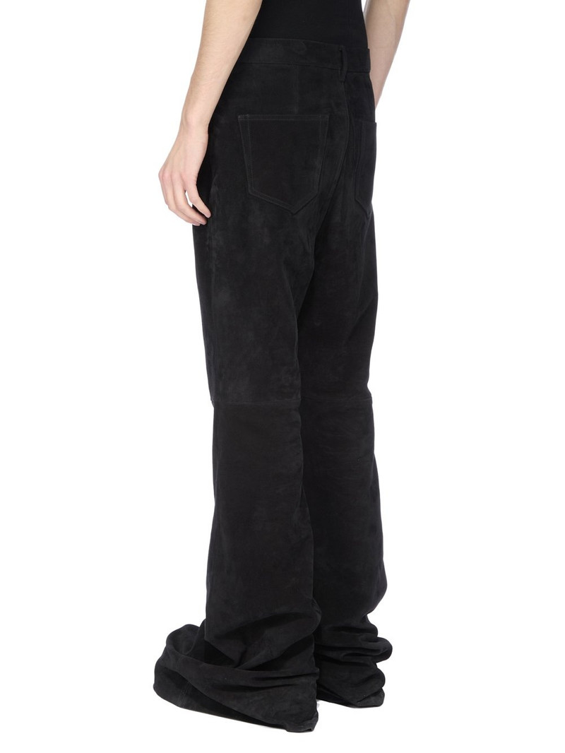 Black Concordians Bolan Bootcut Suede Pants 3