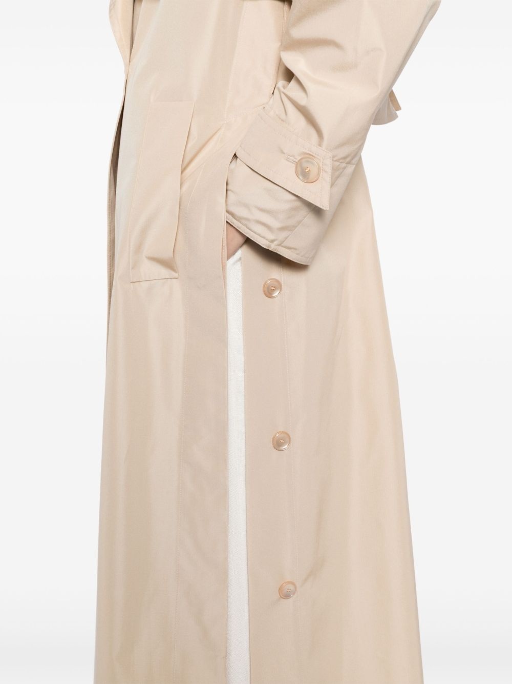 mulberry silk trench coat - 5