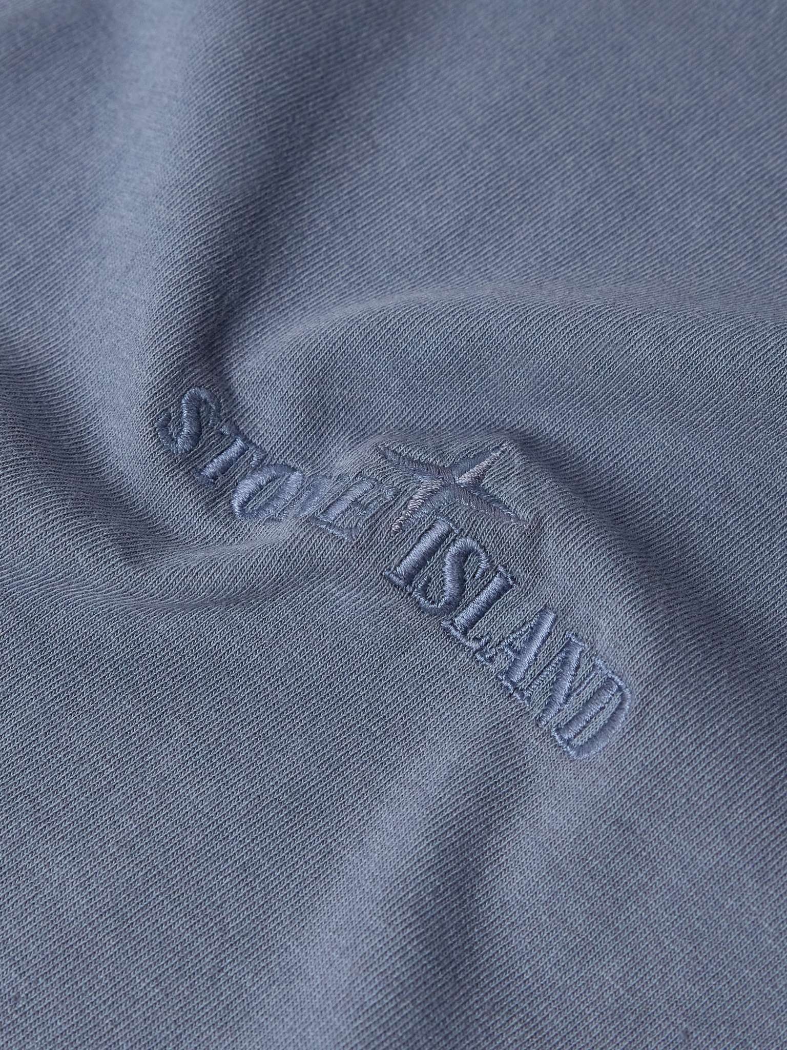 Logo-Embroidered Garment-Dyed Organic Cotton-Jersey T-Shirt - 4