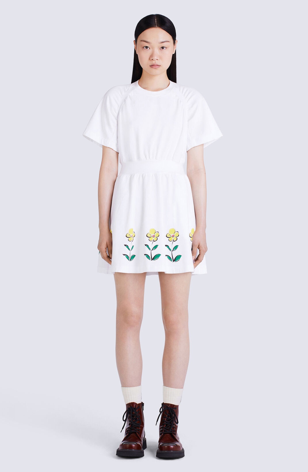 'Akae Flower Field' fitted T-shirt dress - 2