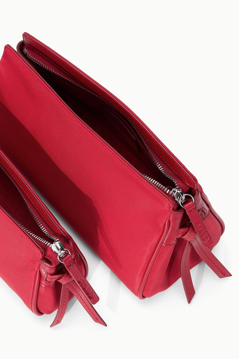 STAUD MAUDE POUCHES ROUGE 4