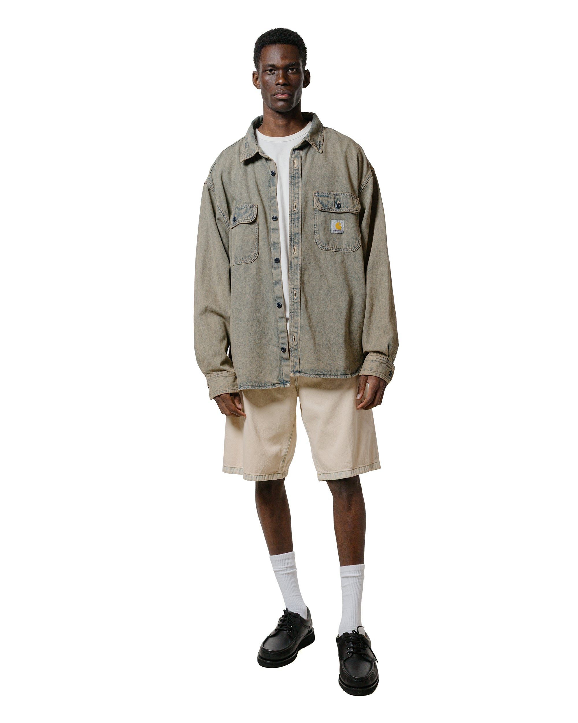 Carhartt W.I.P. Landon Short Blue Bleached - 4