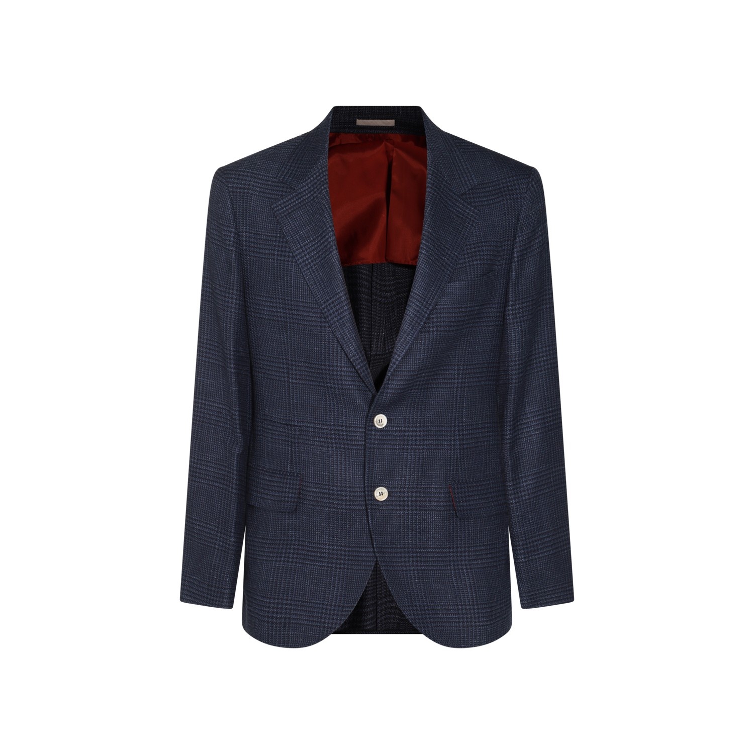 BLUE WOOL BLAZER - 1