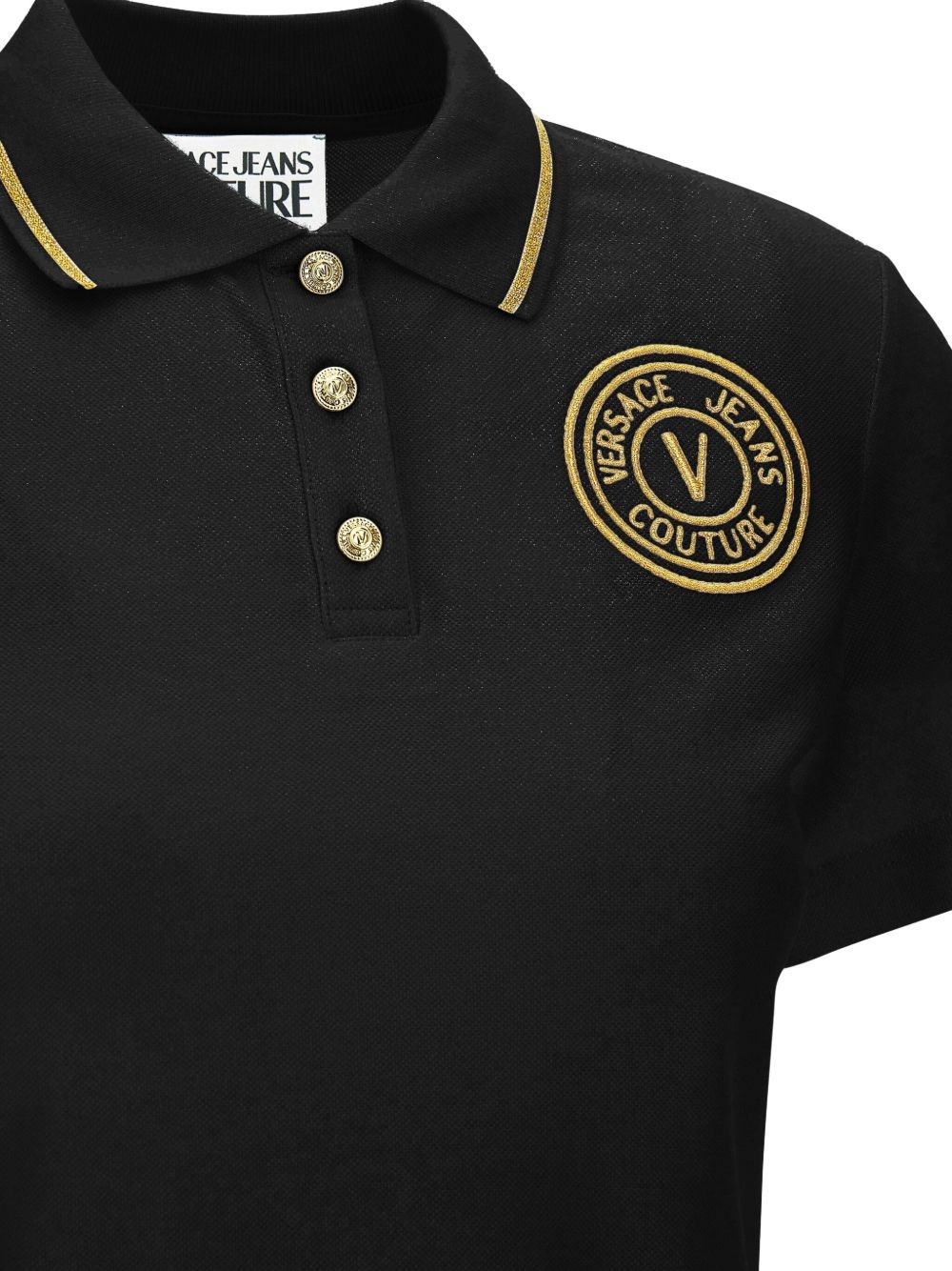 logo-embroidered polo shirt - 4