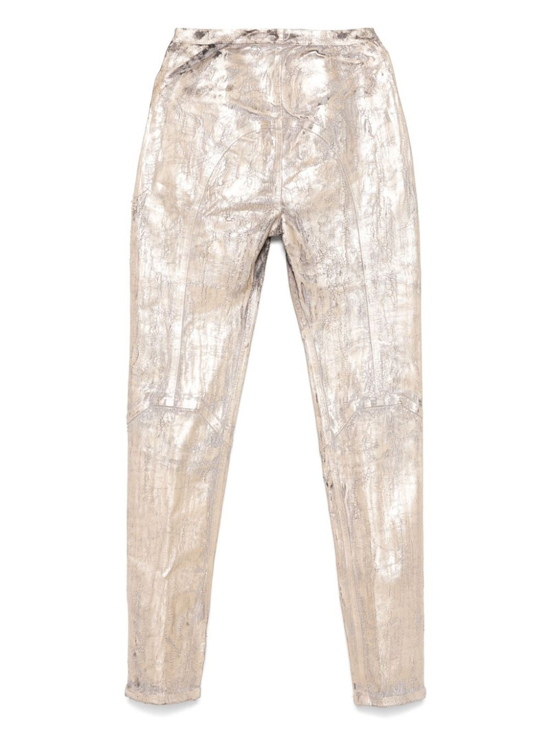Rick Owens cracked-effect trousers outlook