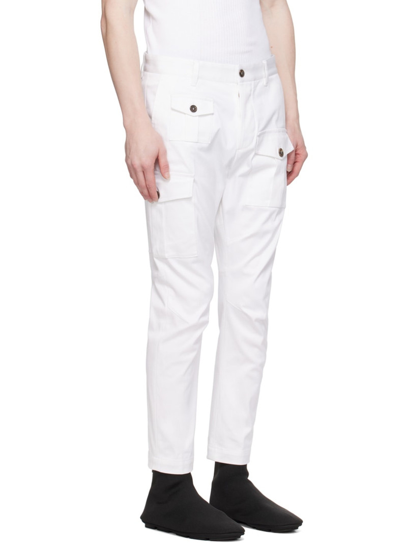 White Sexy Cargo Pants 2