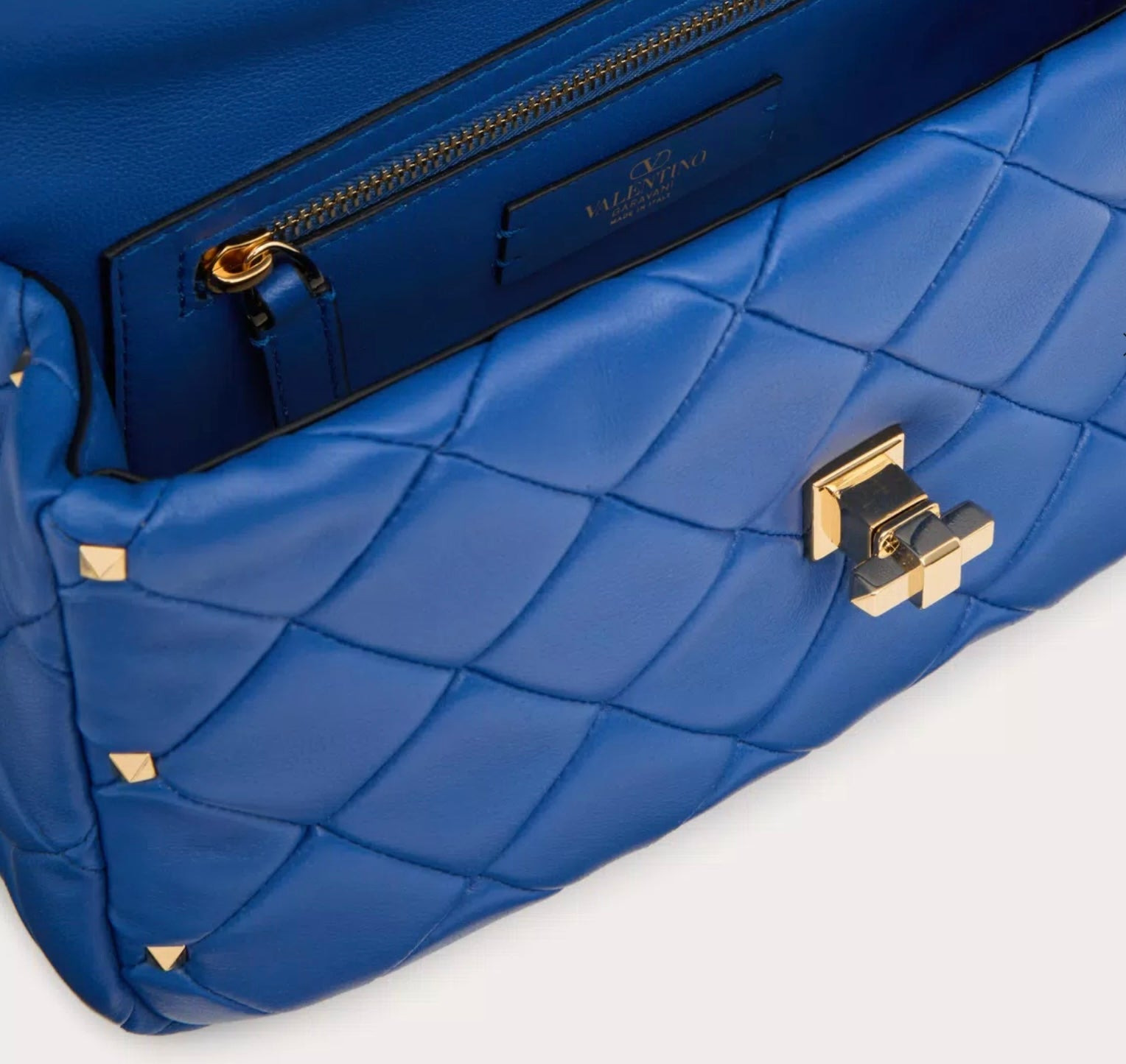 Valentino Garavani Rockstud Spike Bag In Nappa Patchwork - 4