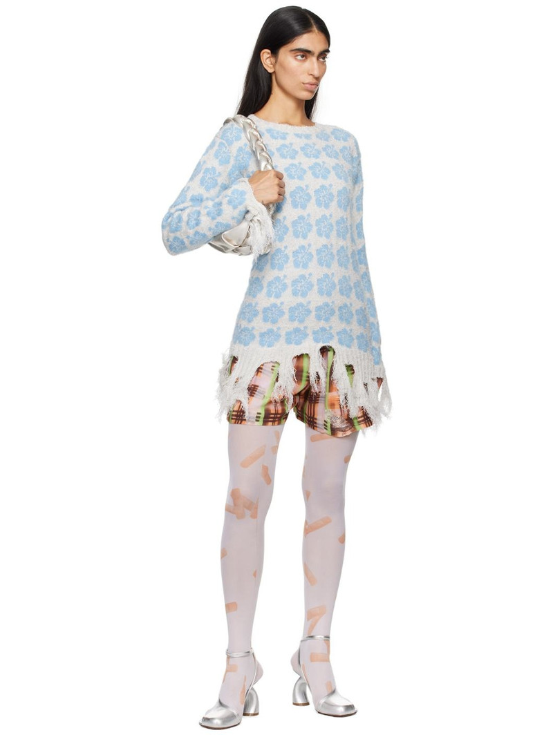 ASHLEY WILLIAMS Blue Ganguro Floral Sweater outlook