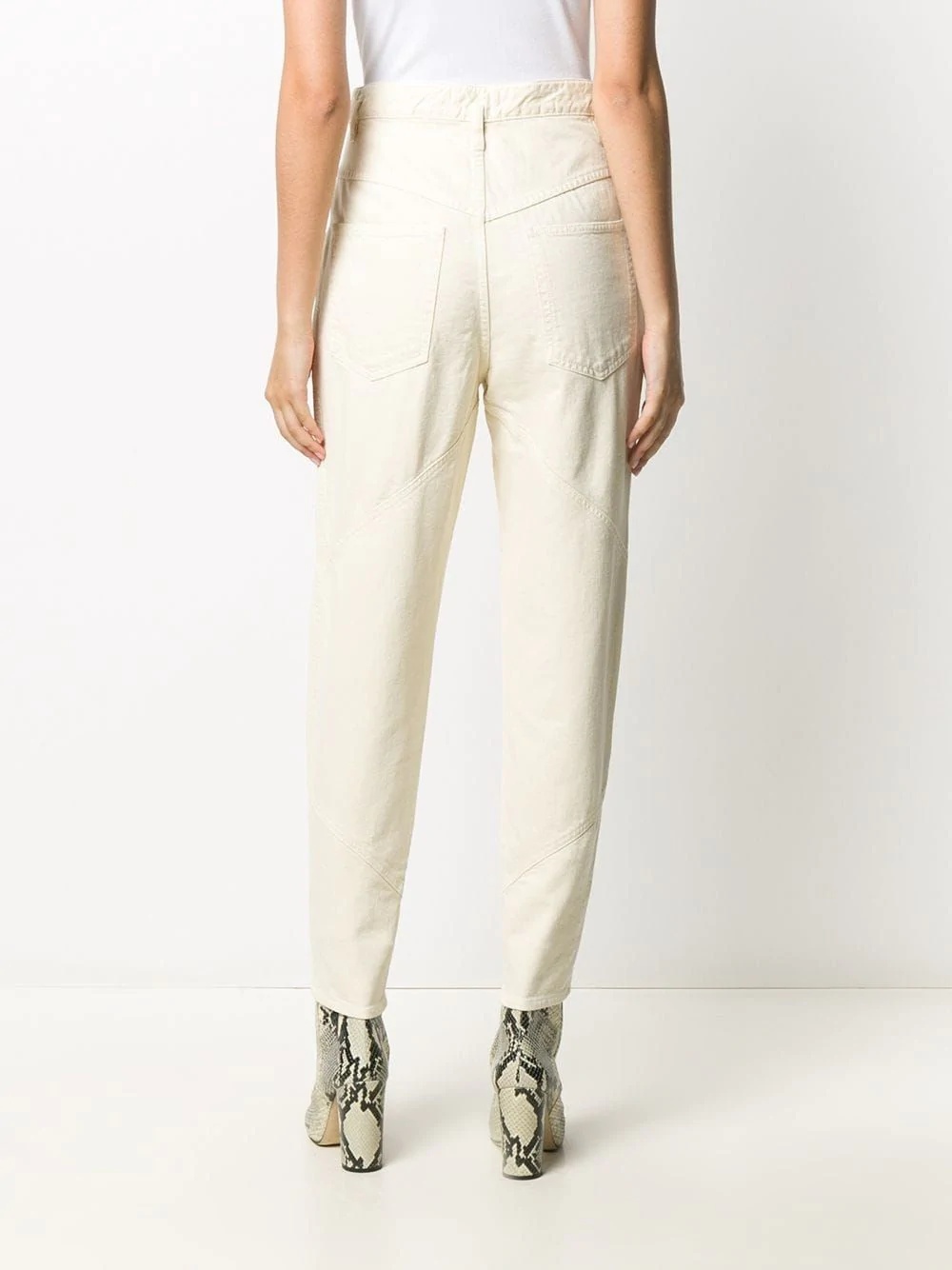 high-rise tapered jeans - 4