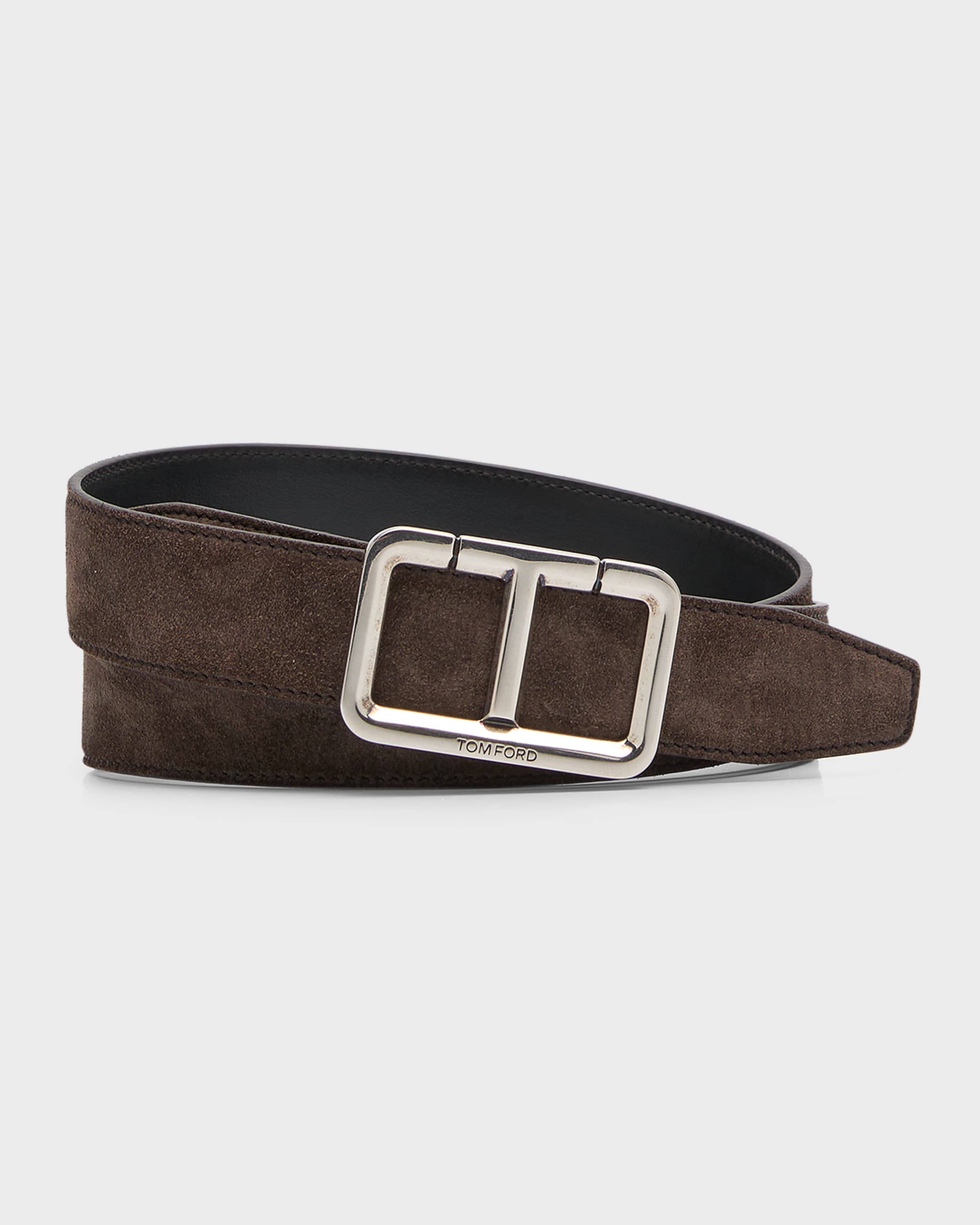 TOM FORD 3cm Reversible Leather Belt for Men in 2023