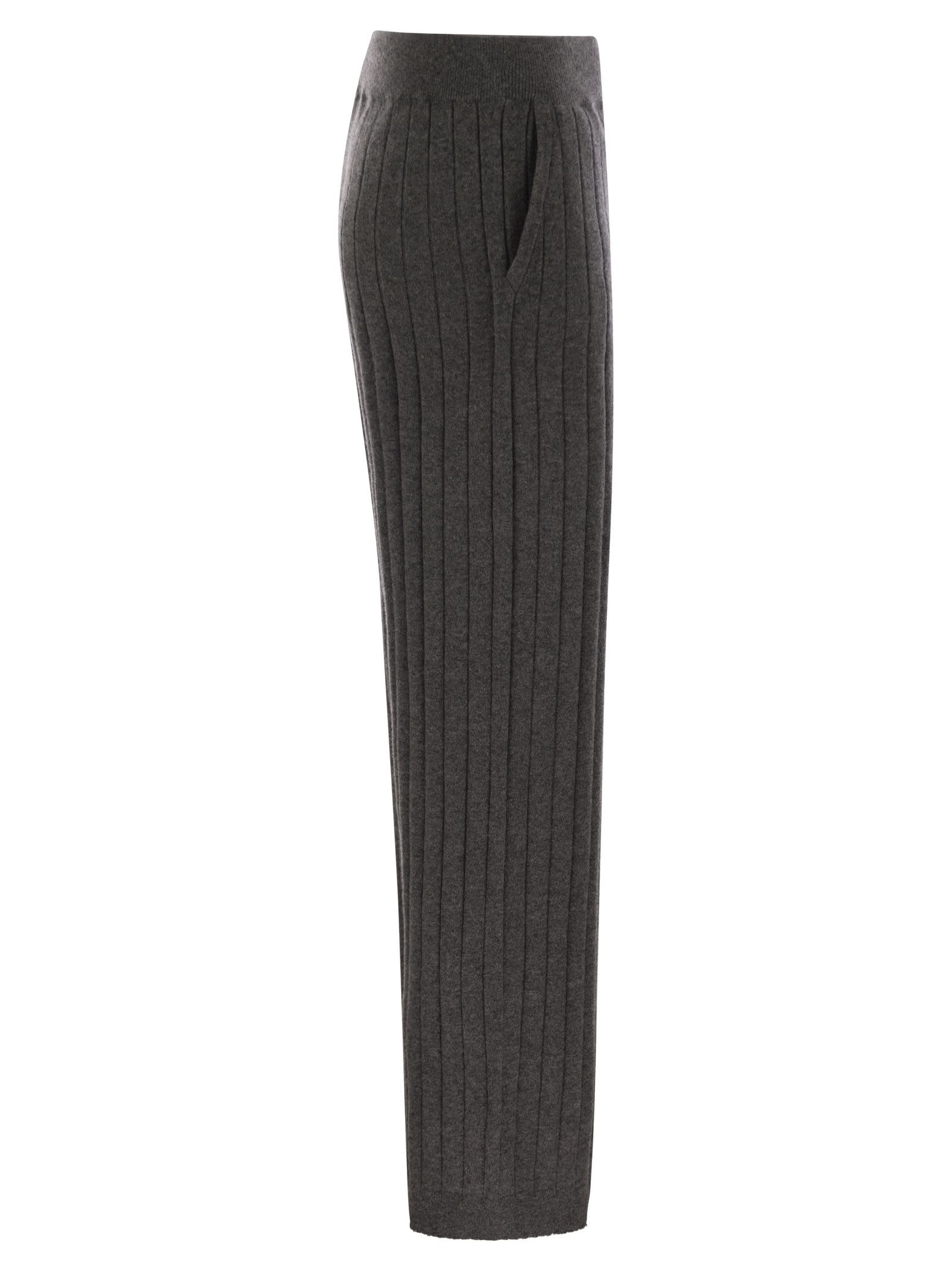 Brunello Cucinelli Women Cashmere Knit Trousers - 3