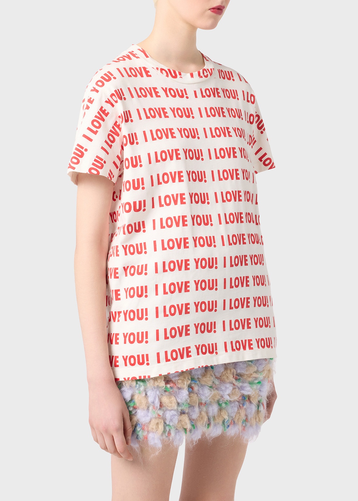 VISCOSE SWEATER WITH I LOVE YOU! PRINT - 5