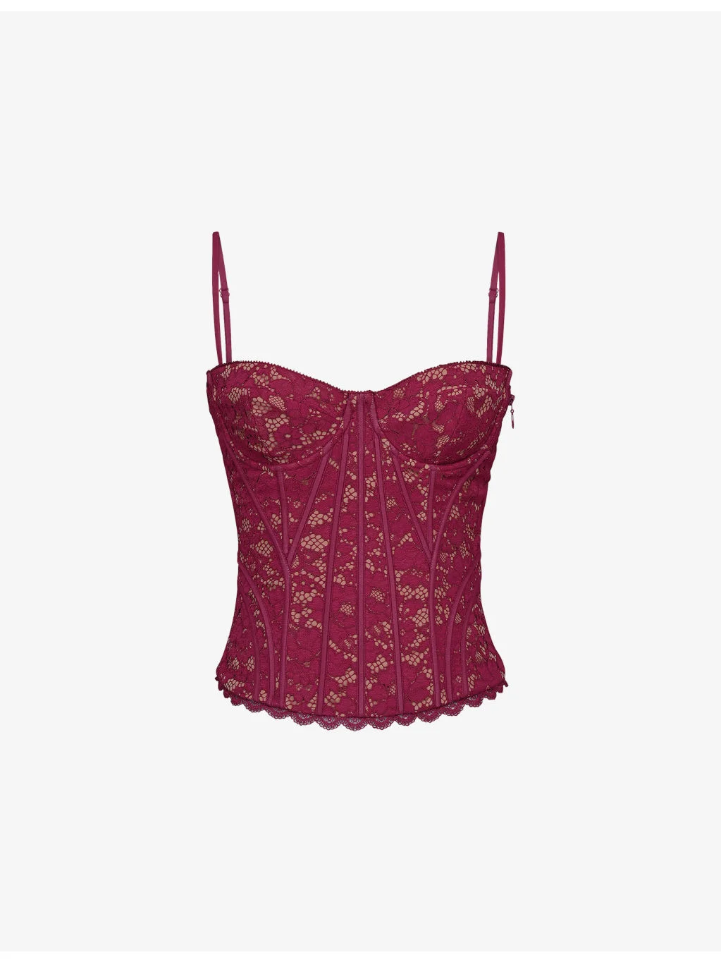 Rania Floral Lace Corset Top - 1