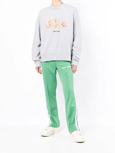 Palm Angels teddy bear-print crew neck sweatshirt outlook