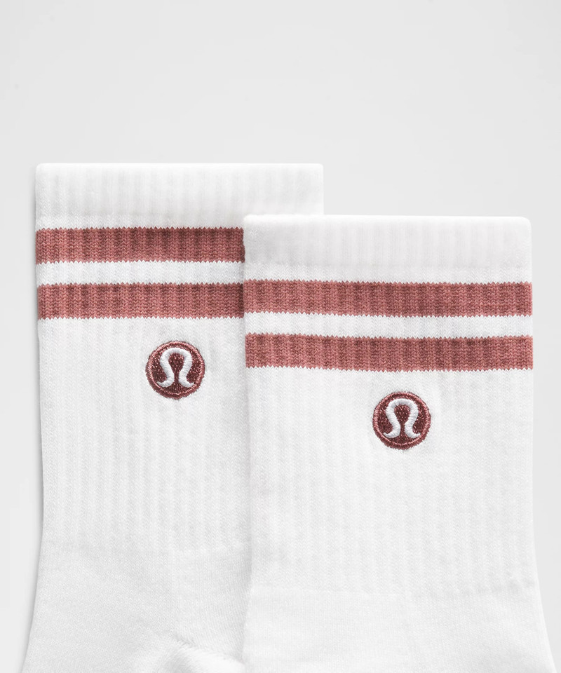 lululemon Unisex Daily Essential Quarter Socks *Stripe outlook
