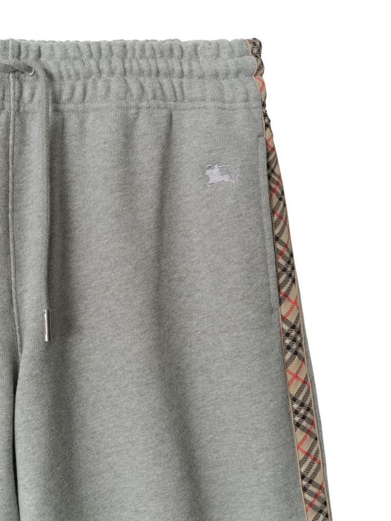 Burberry checkered-trim track pants outlook