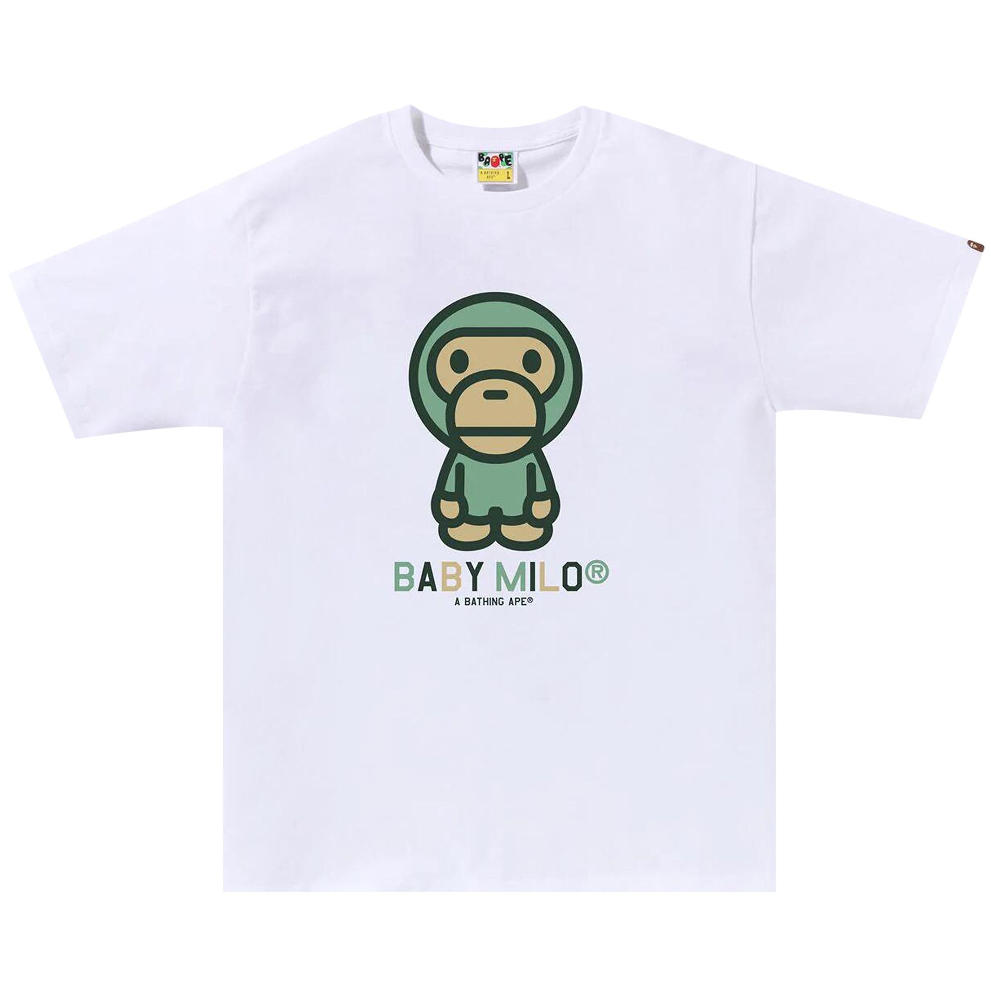 BAPE Colors Baby Milo Tee 'White' - 1