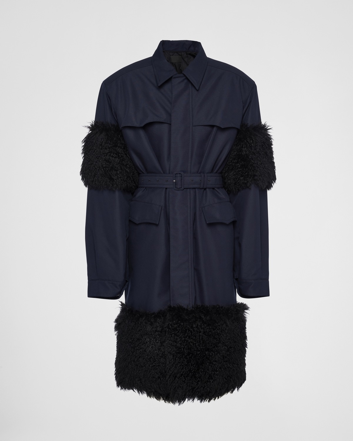 Technical fabric raincoat - 1
