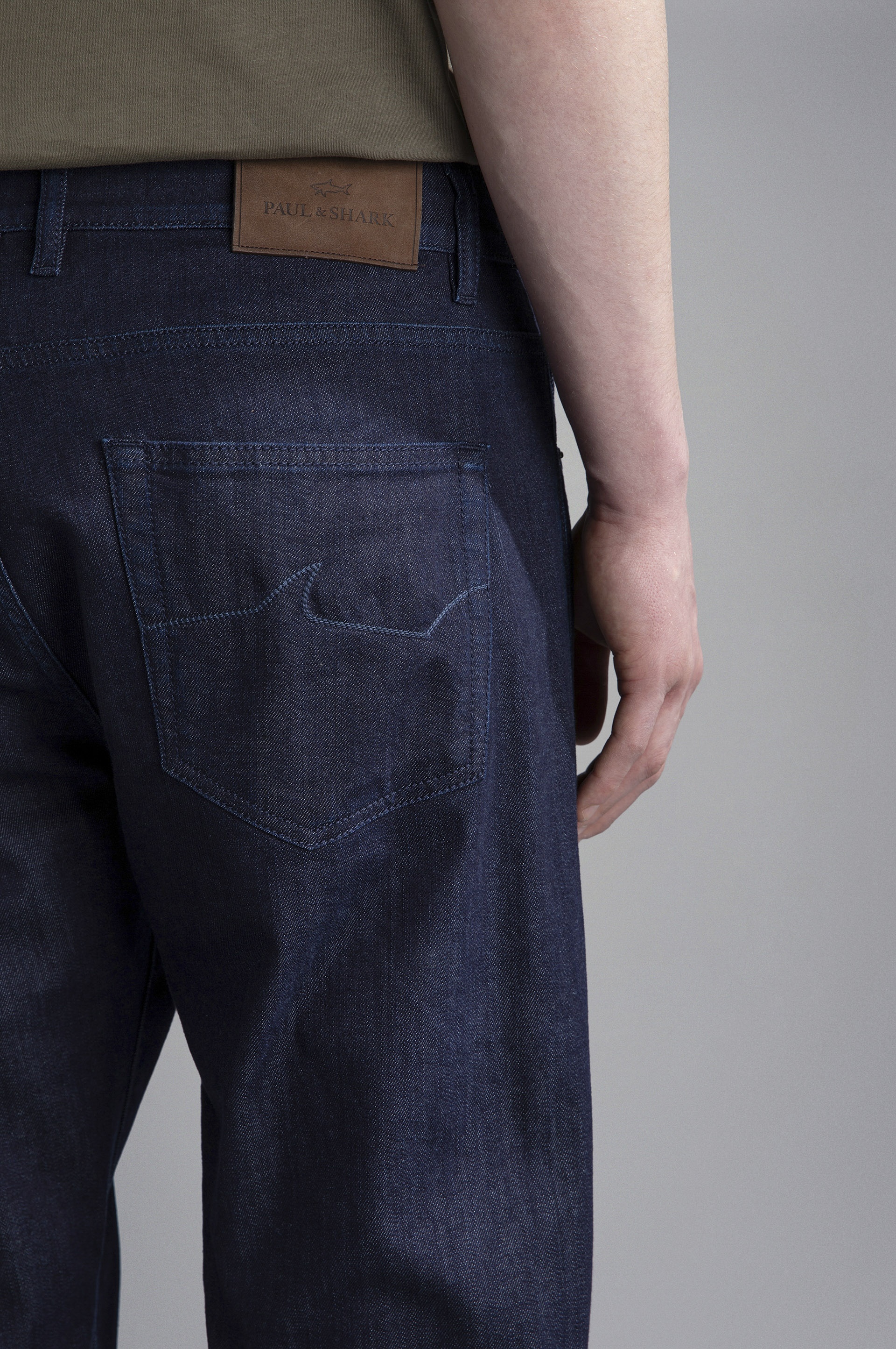 GIZA COTTON DENIM JEANS - 4