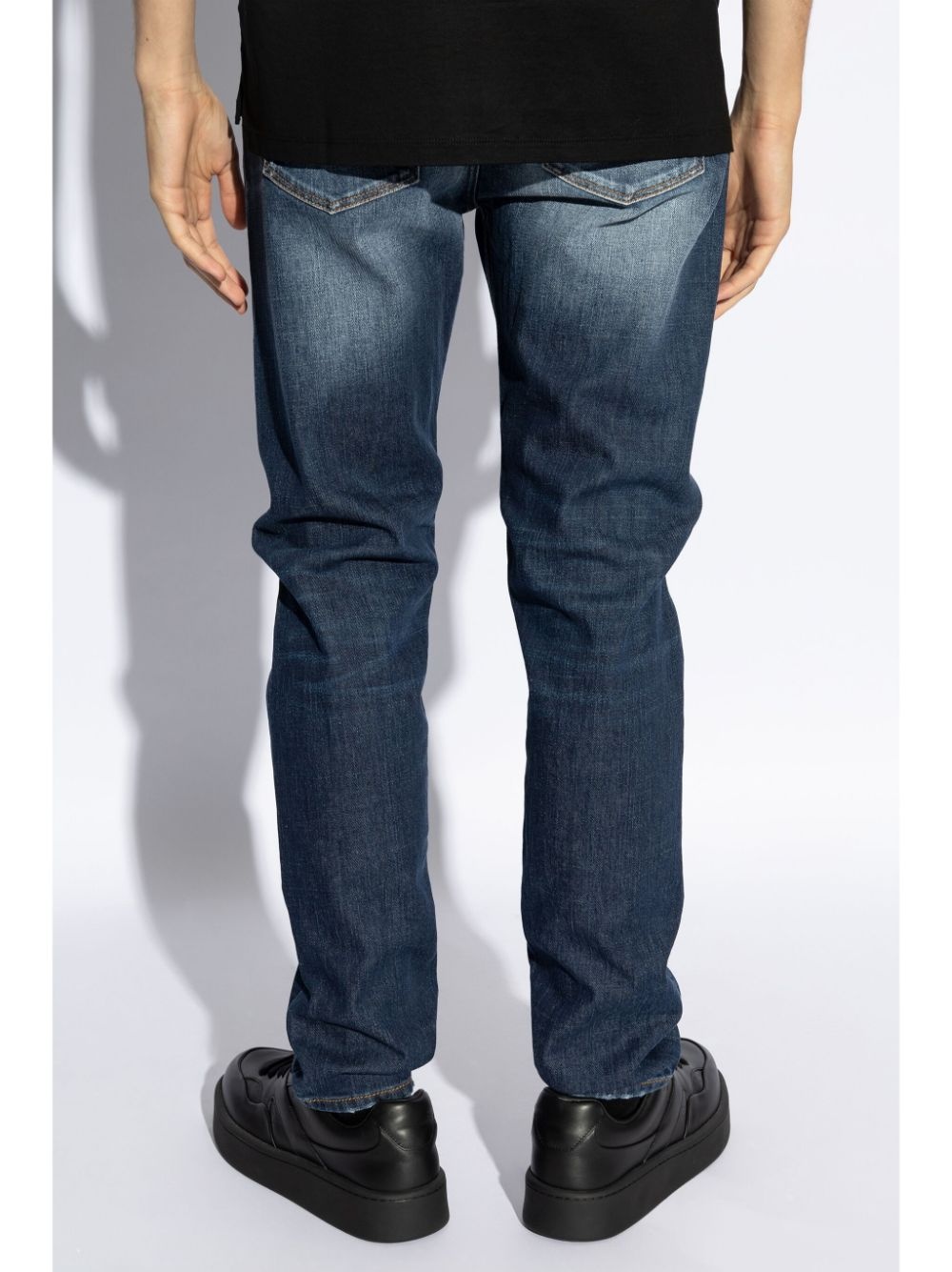 washed effect jeans - 4