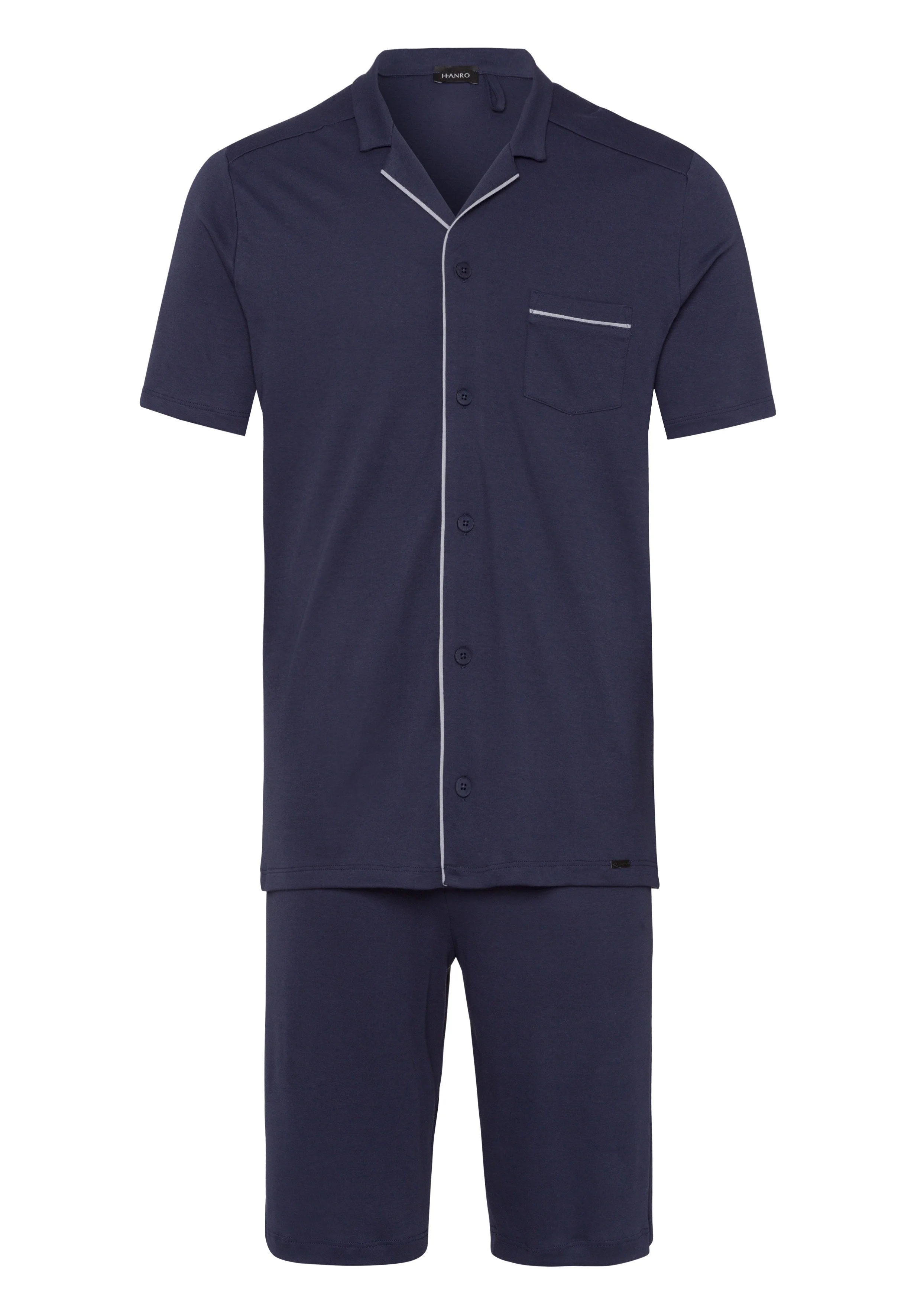 Night And Day Button Front Cotton Pajama Set - 1