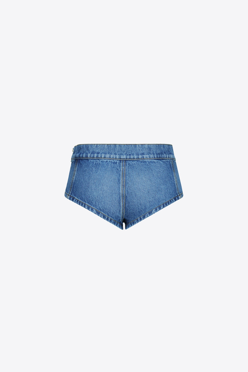 AREA JUMBO CRYSTAL DENIM HOT SHORT outlook