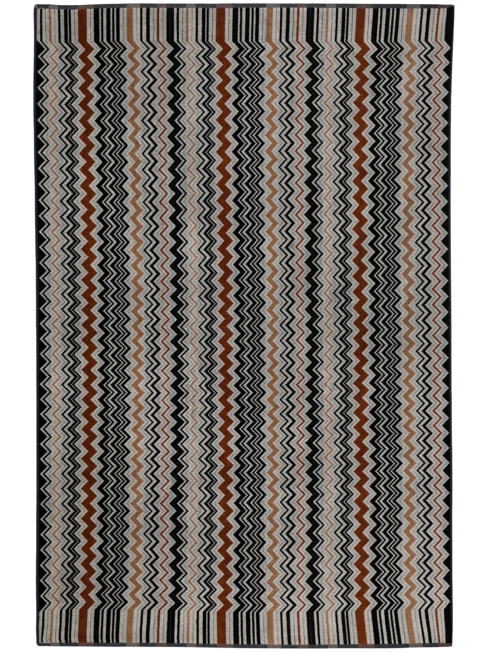 chevron-knit cotton beach towel - 3