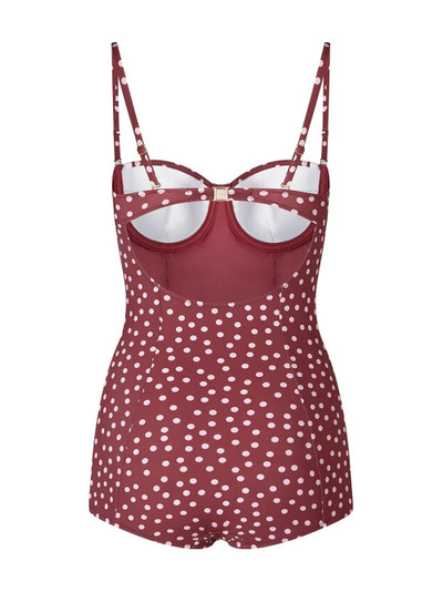 Dolce & Gabbana polka dot bustier swimsuit outlook