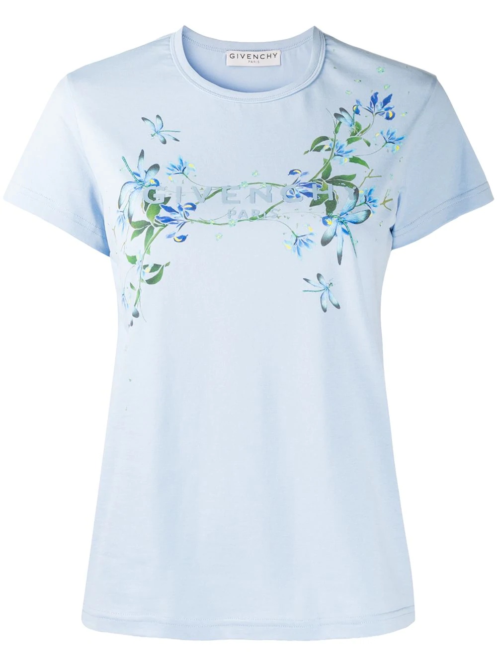 floral print T-shirt - 1