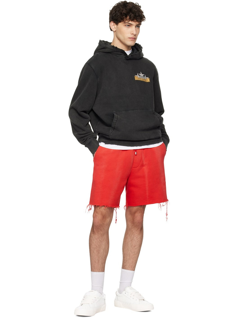 AMIRI Black Vintage Crystal Star Hoodie outlook