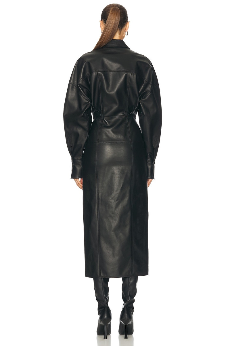 THE ATTICO Long Sleeve Midi Dress outlook