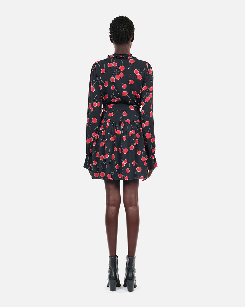 SHORT CHERRY PRINTED DRESS 4