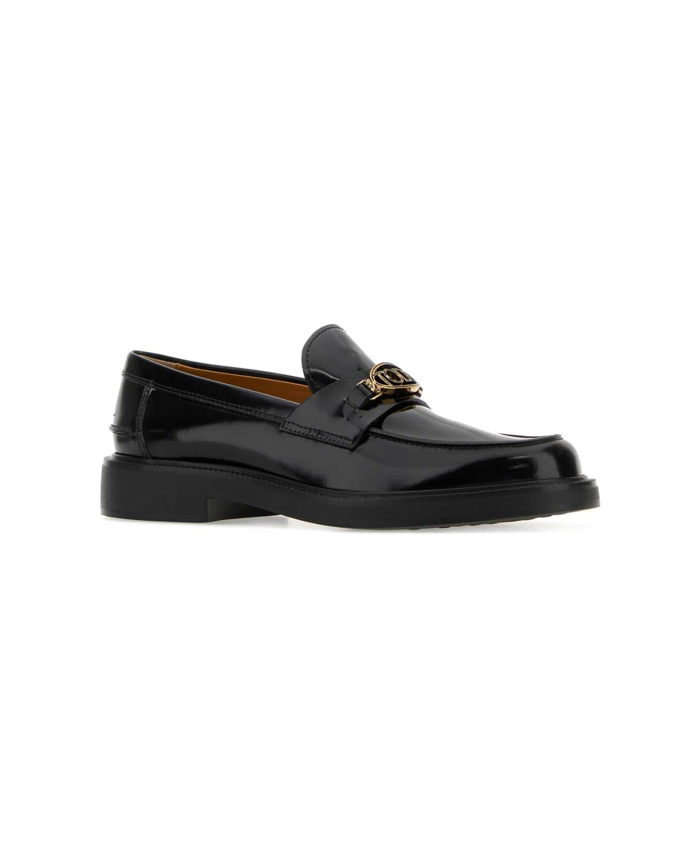 Black Leather Loafers - 2