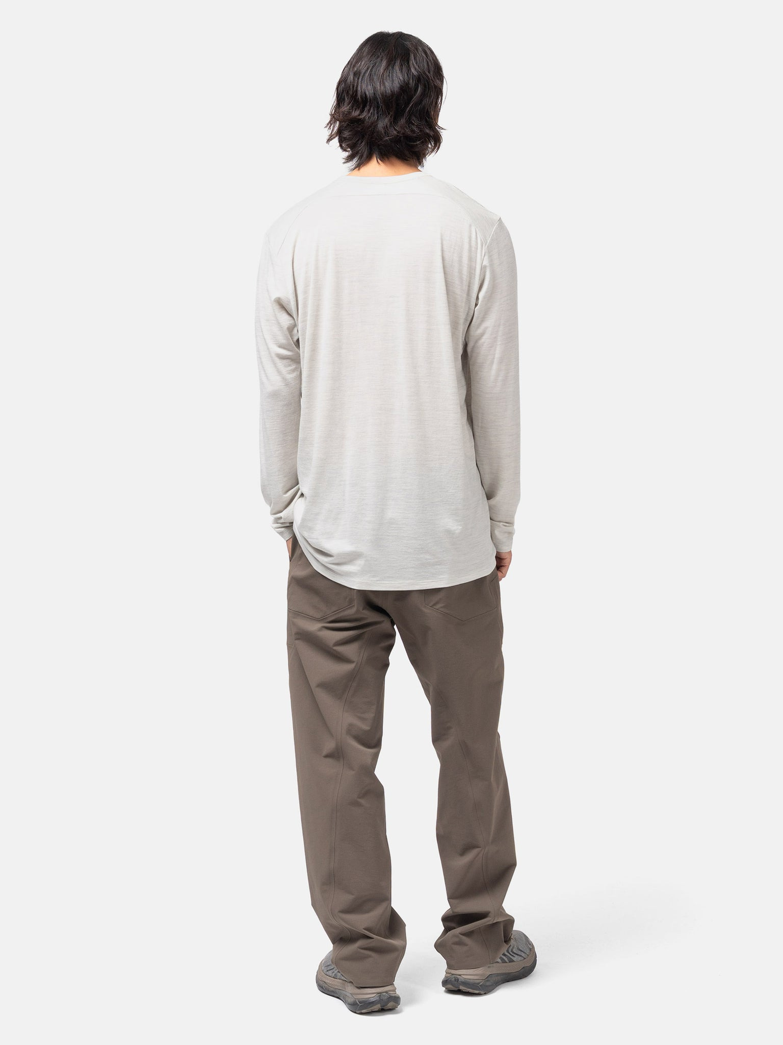 Frame LS Shirt Dark Cocoon Heather - 3