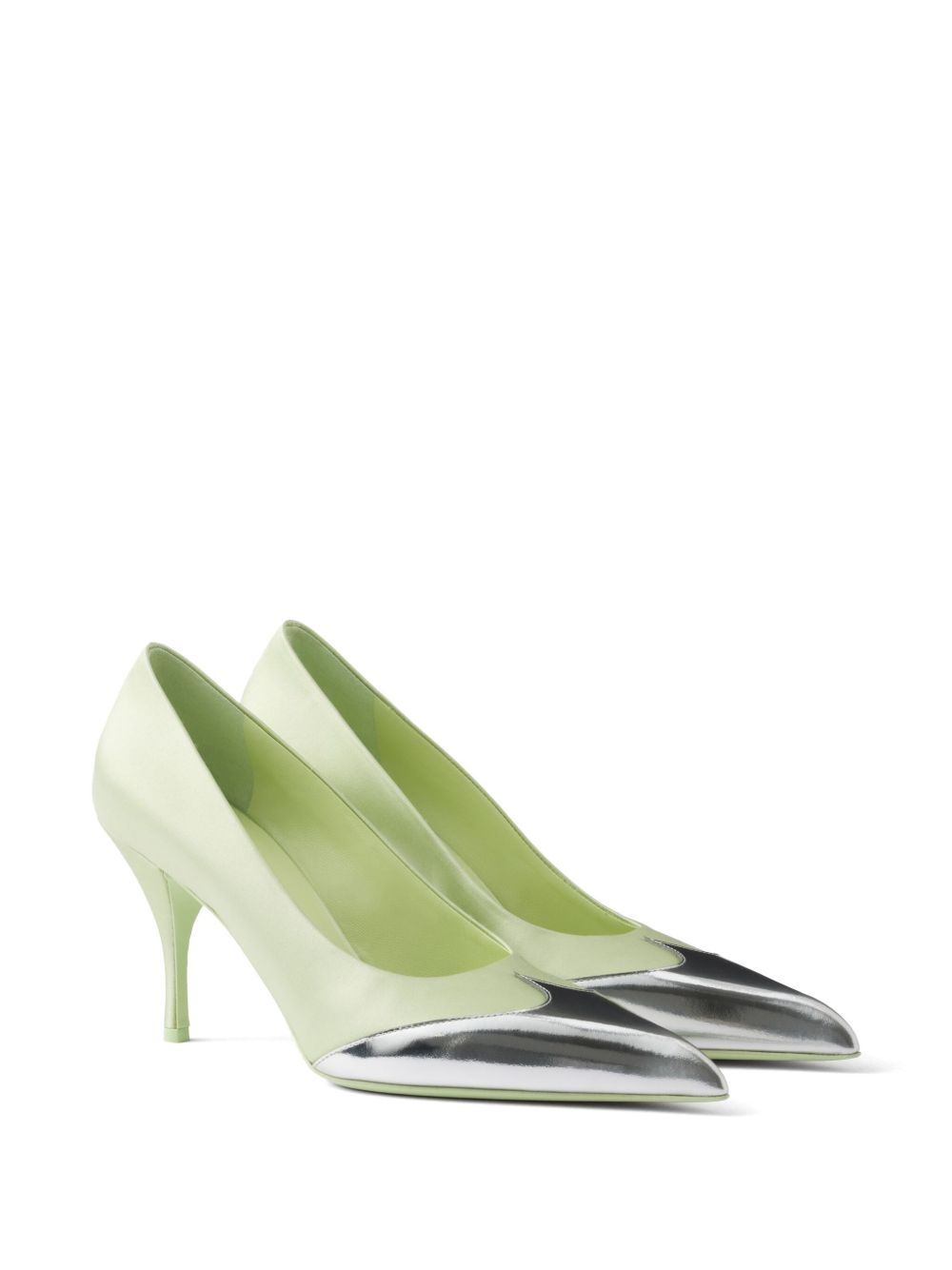 85mm satin-finish pumps - 2