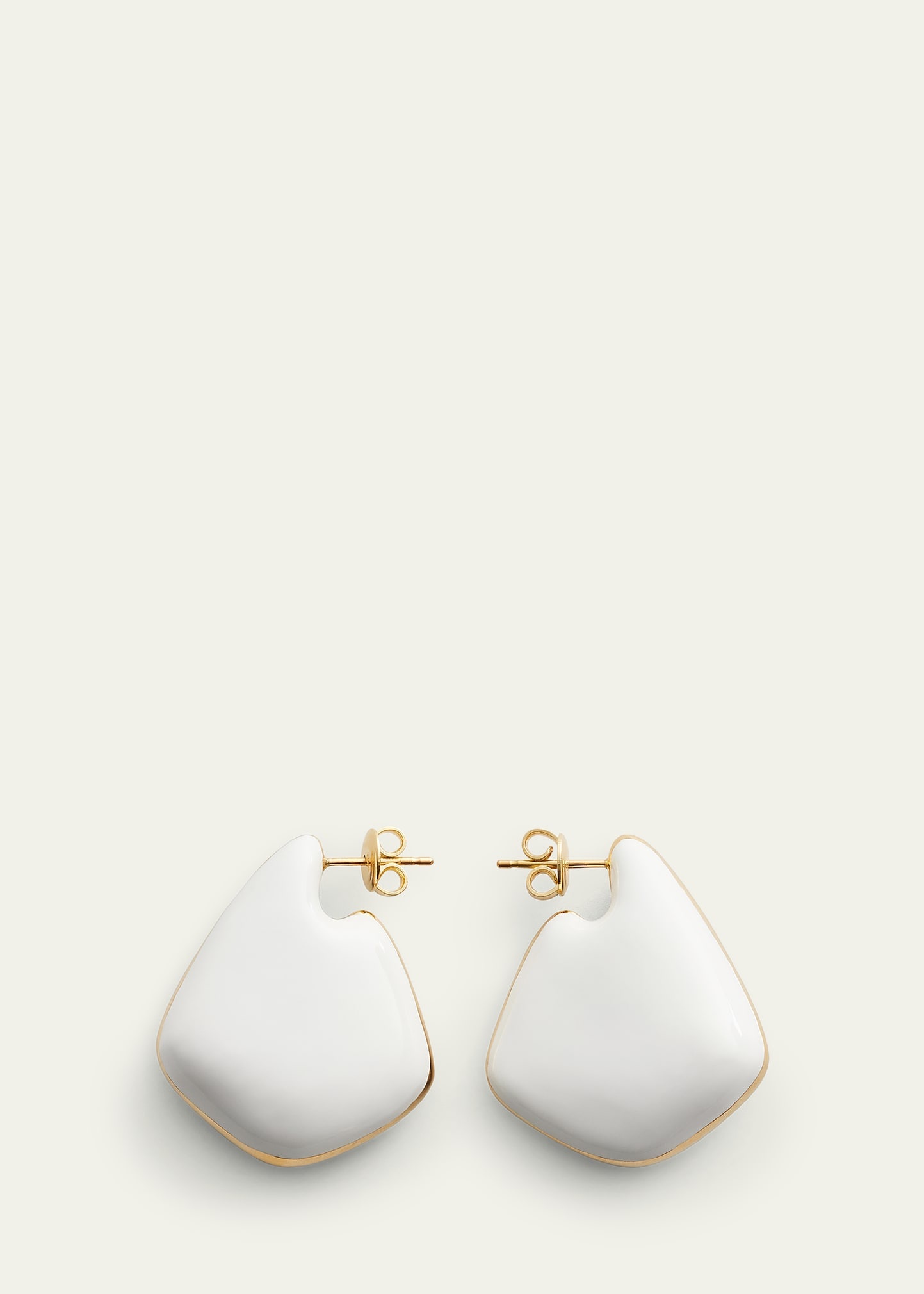Small Fin Enamel Earrings - 3