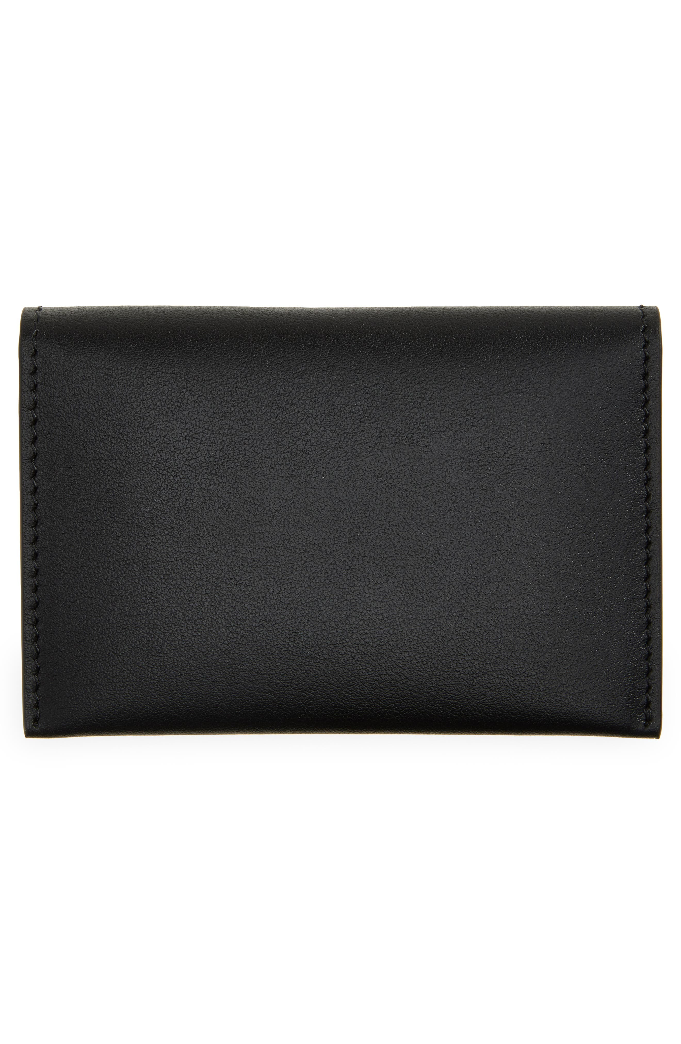 Acne Studios Leather Bifold Card Holder in Black at Nordstrom - 3