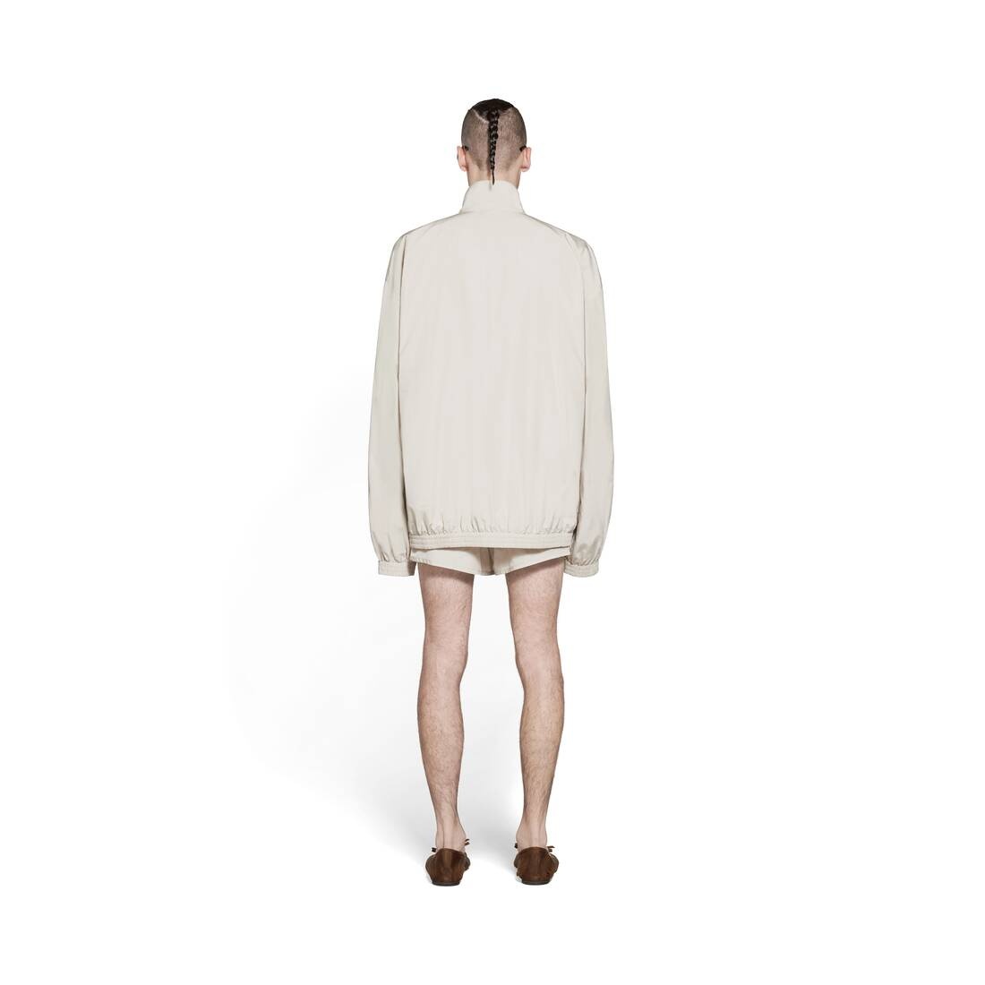 Minimal Tracksuit Jacket in Beige - 4