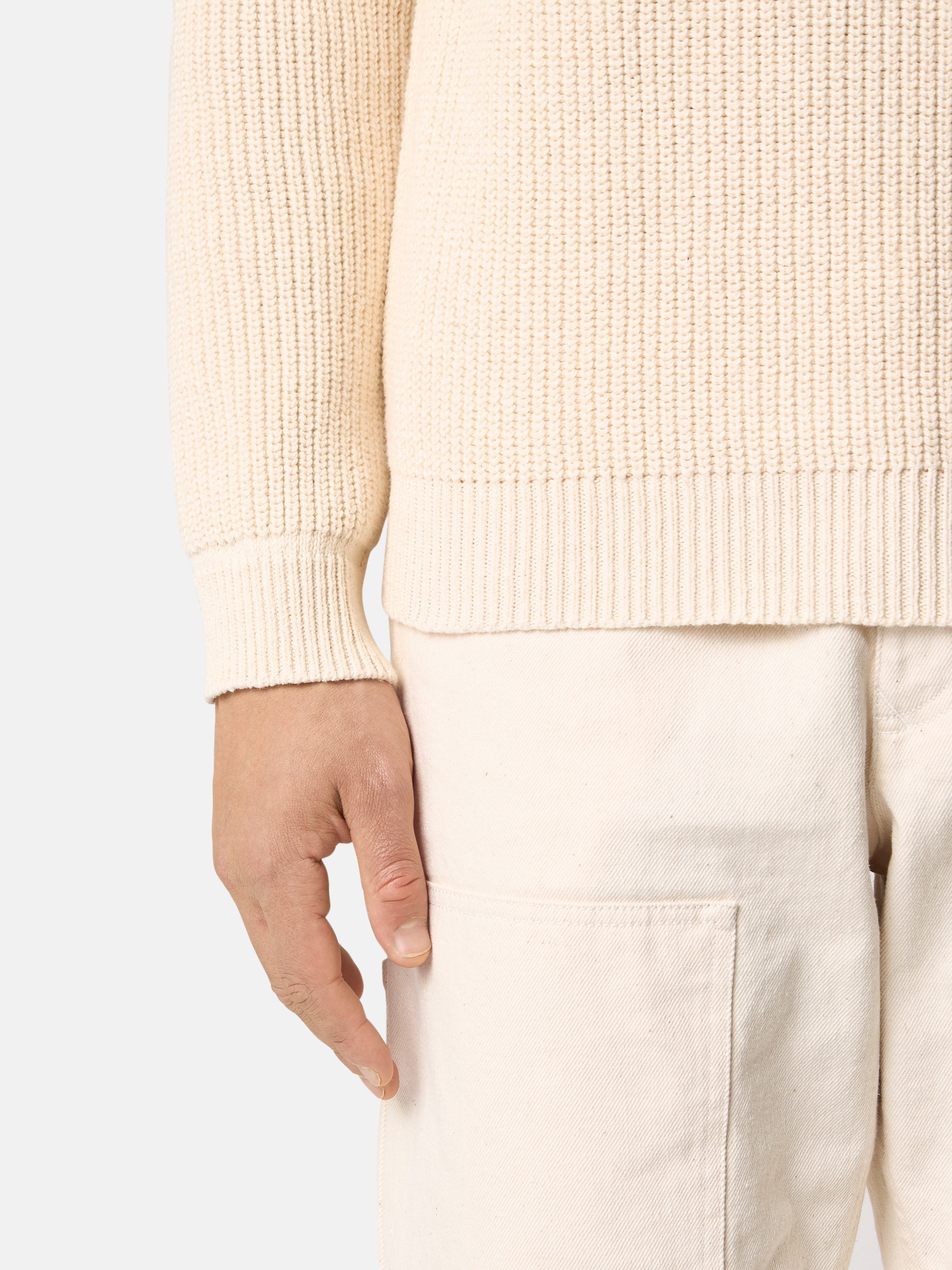 5100012 FISHERMAN'S RIB COTTON_STONE ISLAND RAW BEAUTY - 5