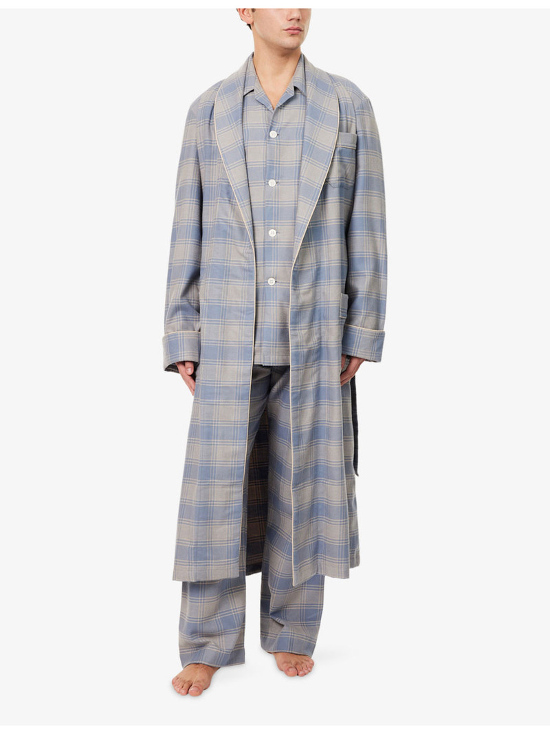 Derek Rose Kelburn Cotton Robe outlook