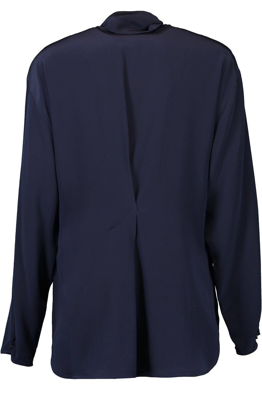 V-Neck Scarf Blouse - 5