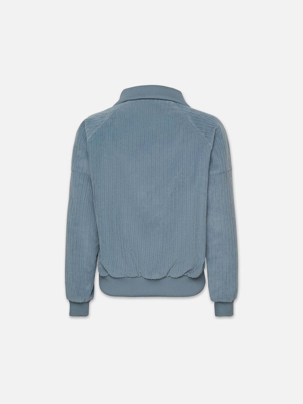 Corduroy Half Zip Jacket in Blue - 4