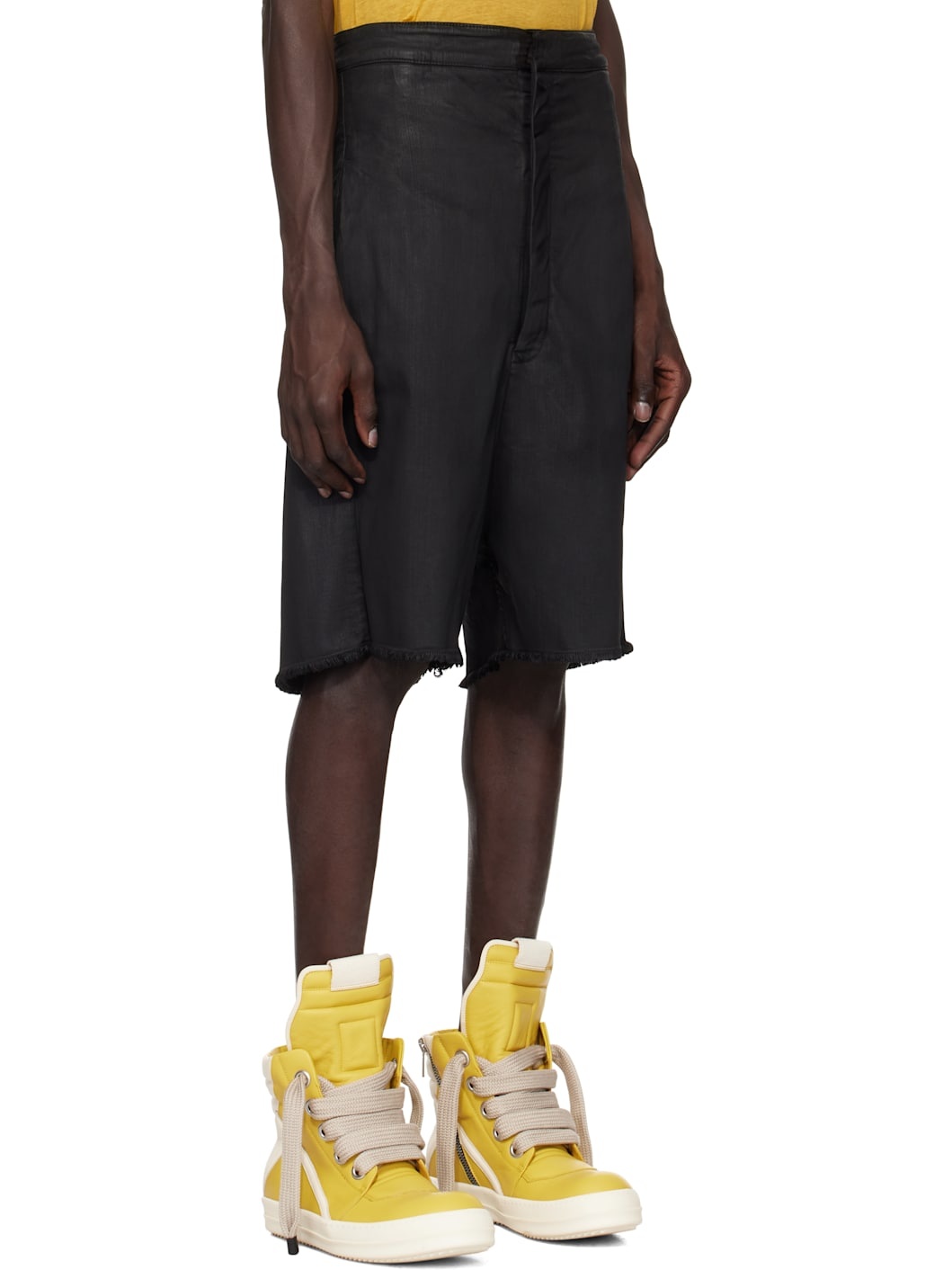 Black Porterville Cutoffs Denim Shorts - 2