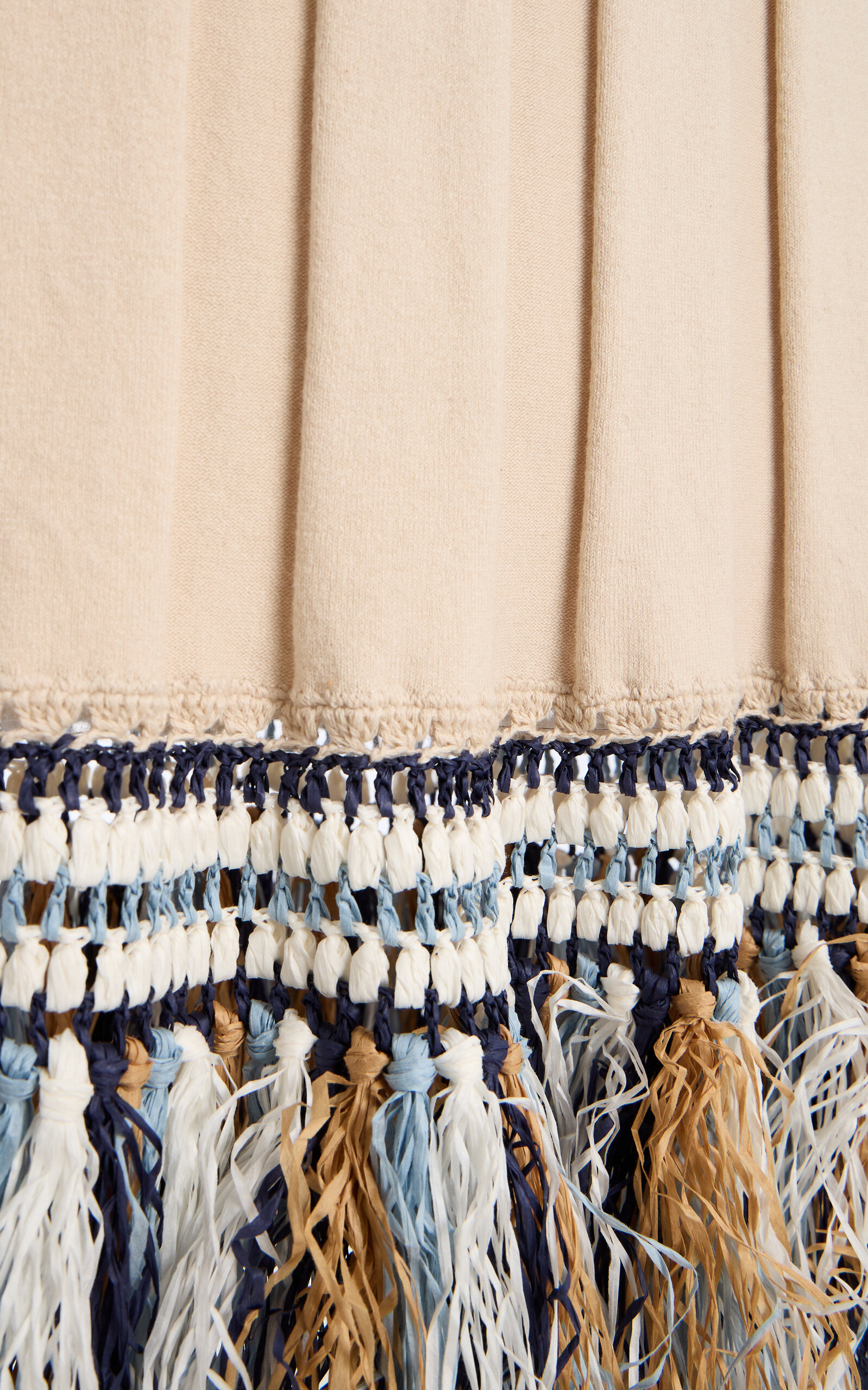 Julianna Fringed Knit Maxi Dress neutral - 5