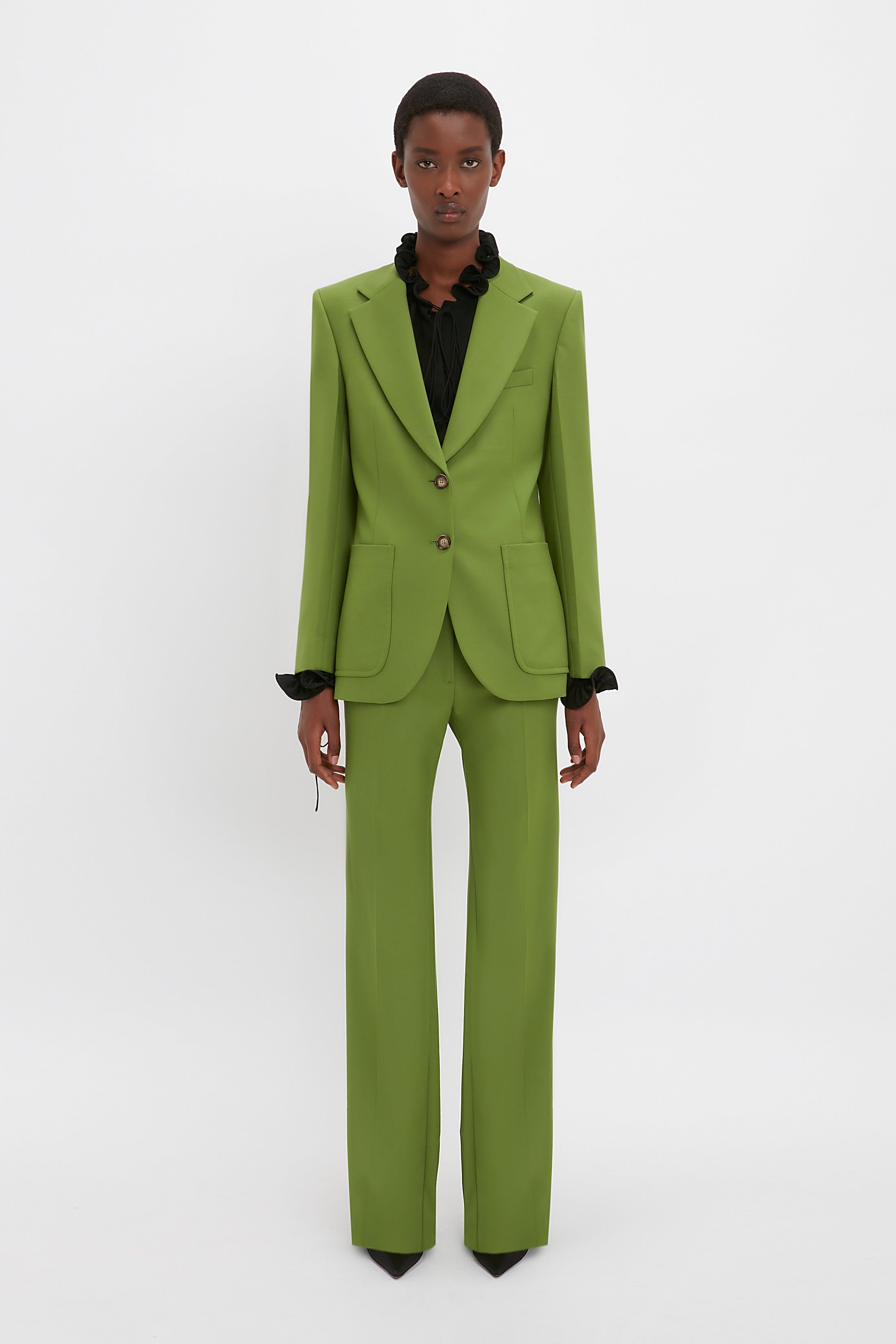 Patch Pocket Jacket In Serpent Green - 3