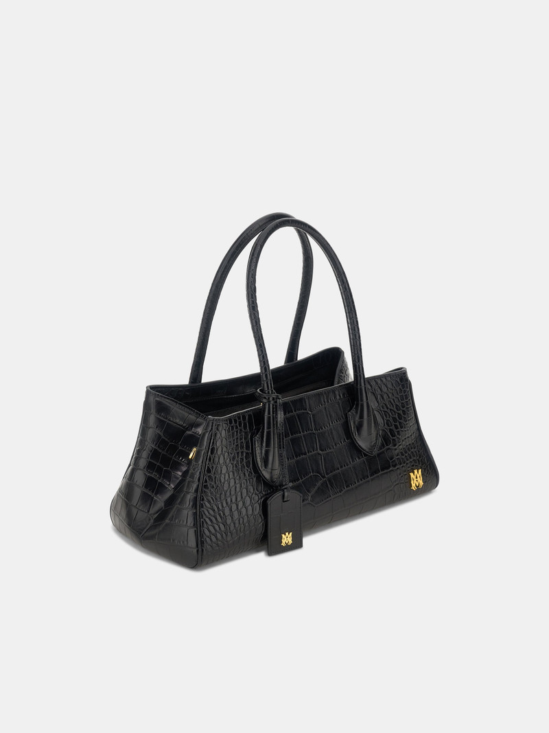 WOMEN'S EMBOSSED CROC HONEY 40 SHOULDER 3