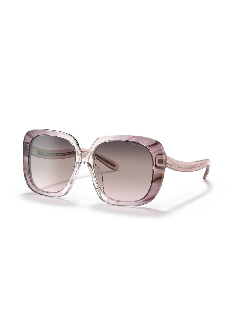 COACH ombré square-frame sunglasses outlook