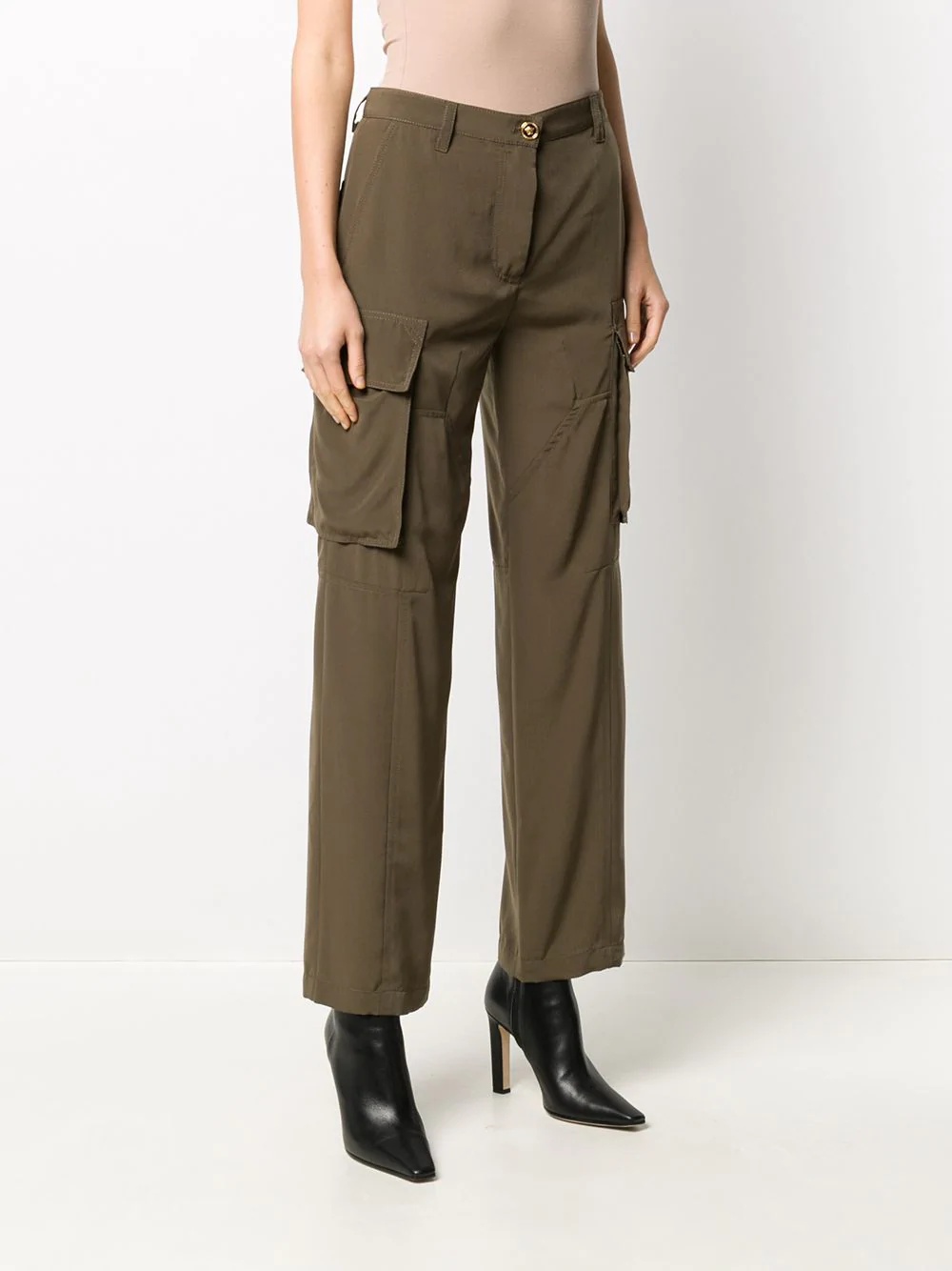 oversized pockets cargo trousers - 3